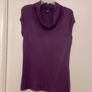 Willi Smith size Large deep purple sleeveless cowl neck shirt